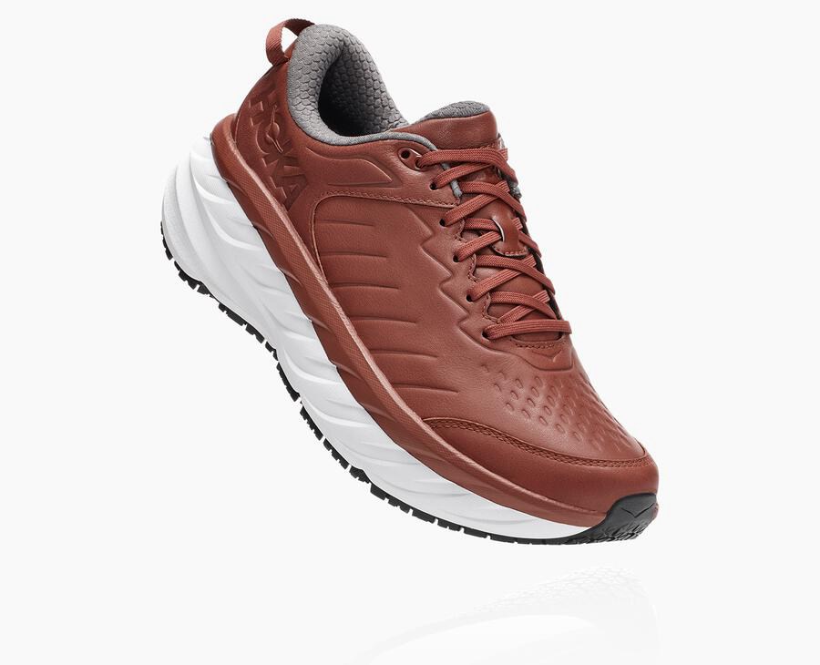 Hoka Bondi Sr - Men's Running Shoes - Brown - UK 349YEZLUP